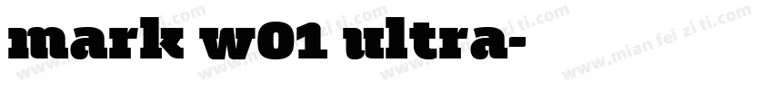 mark w01 ultra字体转换